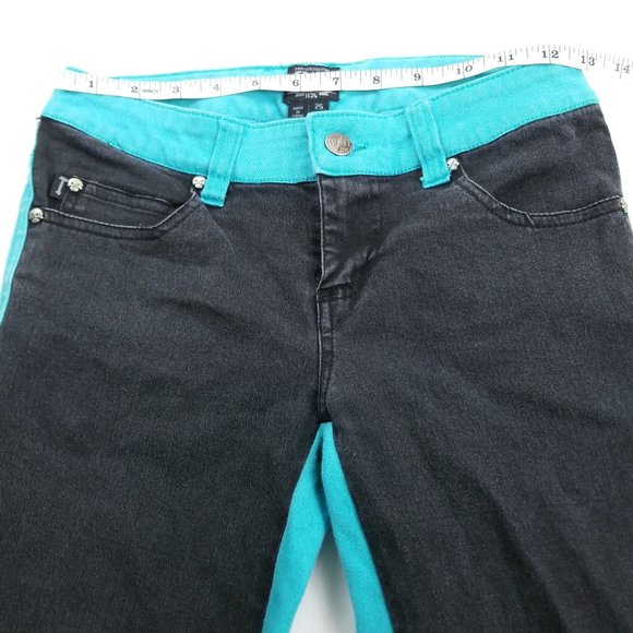 TRIPP NYC | Split Personality Skinny Jeans Blue 25 - Picture 8 of 11